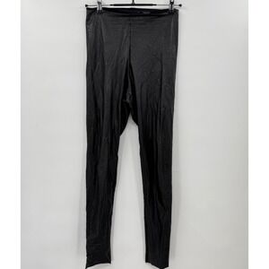 Commando Womens Faux Leather‎ Leggings Black Size M Medium Stretch Pants